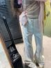 Pantalones vaqueros rectos blancos de cintura media y pierna ancha Four Seasons Good Pants