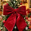 Adornos para Árbol de Navidad con Lazo Rojo Plisado, Decoraciones de Escena de Boda con Lazo, Decoraciones de Tienda con Lazo, Lazo