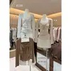 COLECCIÓN OFICIAL de otoño: Blusa larga de manga larga para mujer, estilo francés, delicada, con retazos de encaje iridiscente, plisada, con lazo al frente 28895