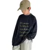 Camiseta de Manga Comprida Infantil Primavera 2026 Novo Estilo para Meninos, Top para Crianças Maiores Primavera e Outono, Camada Base para Meninos, Fresca e Estilosa
