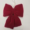 Decorações de Laço Véspera de Natal Transfronteiriça Pingentes Decorativos Multiuso Venda por Atacado Novos Laços de Árvore de Natal Transfronteiriços