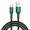 Cable de datos de carga rápida tejido de nailon para teléfono móvil tipo C Huawei Samsung, cable de carga súper rápida en stock
