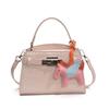 Bolsa de Mão com Textura Niche Francesa Nova 2025 Bolsa Feminina Elegante Simples Bolsa Transversal Popular Casual Pequena Quadrada