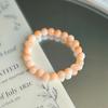 Pulsera de cristal rosa púrpura para mujer al por mayor alrededor del dedo cuentas suaves para jugar con texto placa para descompresión de estudiante juego de gradiente pulsera para novias