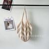 2025 Nueva Bolsa Transfronteriza Bolso Tote de Gran Capacidad Bolso Tejido de Paja Bolso de Punto a Rayas Popular Hombro Axila Bolso Grande para Mujeres