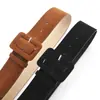 Cinturón Ancho Versátil para Mujer para Combinar con Faldas y Suéteres, Cinturón de Gamuza con Hebilla Decorativa para Vestido, Cinturón Adelgazante para la Cintura