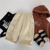 Pantalones para Niños Otoño e Invierno Pantalones Cargo para Niños Pequeños, Pantalones de Pierna Recta para Niños, Pantalones Largos Casuales de Invierno Forrados de Felpa para Niños de Algodón Puro
