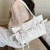 Bolsa Tote Simples Tendência de Grande Capacidade Transfronteiriça para Mulheres Verão 2026 Nova Moda Versátil Casual Bolsa de Ombro Tendência