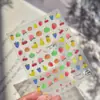 Pegatinas Tomoni para decoración de uñas en relieve Pegatinas japonesas populares para uñas de teléfono móvil Decoraciones de arte de uñas serie de frutas de verano