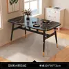 Mesa de Comedor Simple Nórdica para Apartamentos Pequeños, Mesa de Comedor Rectangular para Uso Doméstico, Uso Comercial de Comida Rápida, Mesa y Sillas de Comedor para Apartamento de Alquiler