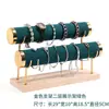 Soporte Sencillo para Pulseras de Joyería Dorado de Tres Niveles Soporte de Exhibición para Pulseras de Reloj Soporte para Pulseras Adorno de Mostrador Soporte de Exhibición