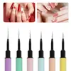 Herramienta Pincel para Uñas Macaron Portalápices Tubo de Aguja Línea Ultra Fina para Dibujo Flor Pincel de Pintura Color Gel para Fototerapia Gradiente