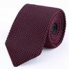 Fabricantes de corbatas de punto de 6 cm de Shaoxing Shengzhou, venta al por mayor, corbatas de negocios informales de poliéster de moda coreana, ropa formal para hombres
