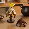 Alfombrilla Aislante para Árbol Anti-quemaduras Mesa Doméstica Pez Pequeño Adornos Creativos Bambú Resistente a Altas Temperaturas Posavasos para Árbol de Navidad