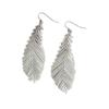 Pendientes de Borla de Pluma de Cisne con Cuentas, Clip para Oreja sin Dolor Tipo Bobina de Mosquito, Pendientes con Diseño de Cuentas Antiguas de Imitación Satinada para Mujer