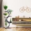 Suporte de Flores para Interior, Prateleira de Armazenamento, Suporte de Flores para Varanda, Suporte de Flores de Escada Multicamadas de Chão para Sala de Estar, Suporte para Vasos de Flores de Plantas Suculentas