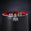 Comercio Electrónico Transfronterizo Suministro Creativo Nuevo Pulsera Trenzada de Cuerda Roja Ojo Maligno Ojos Azules Pulsera Ajustable de Moda Al por Mayor