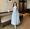 Vestido de Dos Piezas Estilo Coreano para Mujer Tallas Grandes, Nuevo Estilo Verano 2026, Reductor de Edad, Cintura Ceñida, Adelgazante, Dulce