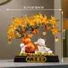 Gato de la Suerte Calabaza Árbol de la Fortuna Decoración de Entrada Nuevo Estilo Chino Decoración del Hogar Regalo de Inauguración de Casa Nuevo Hogar