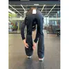 Pantalones Acampanados de Corte Diagonal Estilo Americano para Hombre, Delgados de Verano de Secado Rápido, Ambiente Casual, Ajuste Delgado, Cintura Alta, Pantalones Rectos para Deporte y Fitness