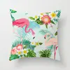 Fábrica multi-especificação imitação super macio criativo desenho animado flamingo fronha quarto estudo almofada de apoio para cintura capa