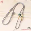 Lanyard Nudo en Forma de Hoja Colgante de Ágata Jade DIY Cuerda Colgante Ajustable Cuerda Colgante Tejida a Mano Pura al por Mayor