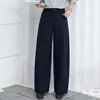 Calça social casual customizada com corte curvo para mulheres, novo estilo primavera e outono 2026, slim-fit, com bom caimento, corte estreito para baixinhas