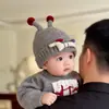 Chapéu de Lã para Bebê Outono e Inverno Super Fofo Bola de Pelo Pequeno Tentáculo Chapéu Pulôver Chapéu de Tricô para Bebê Recém-nascido Inverno