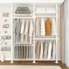 Arara de Roupas de Chão ao Teto Sem Furos, Rack de Armazenamento para Sala de Estar, Haste de Suporte para Varanda Quarto, Rack Combinado para Guarda-Roupa
