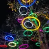 Iluminación de árbol de Año Nuevo, estrella de cinco puntas, luces de árbol colgantes de luna, luces de bola de vid, copo de nieve al aire libre, linternas decorativas largas con carácter "Fu"