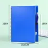 Cuaderno A5 Color PP con Espiral Páginas Interiores Rayadas Cuaderno Espeso de Oficina Premio para Estudiantes Cuaderno con Espiral Impreso Logo