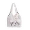 Otoño e Invierno Nuevo Bolso de Mano de Cachemira para Mujer Lindo Dibujo Animado Felpa Bolso Cruzado Gran Capacidad Bolso de Hombro Venta al por Mayor