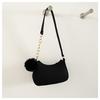 2024 Nova Bolsa Feminina de Feltro Moda Casual Elegante All-match Moda Bonita Bolsa de Ombro Elegante Bolsa Pequena de Axila