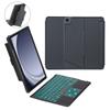 Para Samsung Tab A9 Plus Teclado Bluetooth com luz de fundo de toque dividido com dobradiça de 11 polegadas