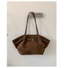 Bolso Retro Verde de Diseño de Nicho para Mujer 2025 Nuevo Versátil Bolso Tote de Gran Capacidad para Hombro Axila para Mujer