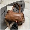 Bolsa Tote Simples Transfronteiriça para Uso Diário Feminina Outono 2026 Nova Tendência Grande Capacidade Casual Elegante Ombro Transversal