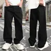 Jeans Rectos de Lunares Negros para Hombre y Mujer, Nuevo Estilo Otoño 2025, Corte Holgado, Pantalones de Pierna Ancha Adelgazantes, En Stock