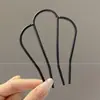 Pente de cabelo penteado de cabeça para baixo novo grampo de cabelo com franja de laço antiderrapante caveira alta estiloso moderno grampo de cabelo lateral com mechas acessório de cabelo