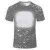 2024 Nueva Camiseta de Manga Corta Casual y Versátil con Estampado Moderno de Transferencia de Calor 3D Personalizada de Cuello Redondo para Hombre y Mujer