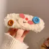 Osito de Mantequilla Lindo Pasador para el Cabello de Mujer Dibujos Animados de Felpa para Flequillo Lateral Pasador Ins Nicho Todo-partido Tocado Accesorios para el Cabello