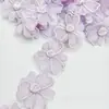 10 Cores 5,5cm Flores de Rosa Trevo Multicamadas Manuais para Sapatos, Bolsas, Vestidos, Roupas Infantis, Acessórios de Cabelo, Acessórios de Renda DIY
