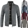 Item Popular de Comércio Exterior Amazon Transfronteiriço Suéter Masculino de Tricô Grosso Gola Alta Suéter Grosso Cardigã Jaqueta Masculina Aliexpress