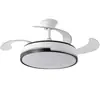 Luz de ventilador invisible, luz de ventilador de techo moderna minimalista para comedor, lámpara de araña con ventilador para sala de estar, dormitorio, hogar, accesorios de iluminación Zhongshan
