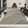 Alfombra para sala de estar, sofá, mesa de café, alfombra de terciopelo de cristal moderna y simple para mesita de noche de dormitorio, alfombra antideslizante resistente al desgaste para el hogar