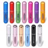Botella dispensadora de perfume de 5 ml, carga directa por el fondo, reciclable, tipo spray de pulsación, botella dispensadora de perfume portátil para viajes