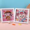Pintura de Diamantes de Dibujos Animados Transfronteriza DIY Hecha a Mano Enmarcada Diamante Completo Princesa Anime Pintura de Diamantes Juguetes Educativos Venta al por Mayor
