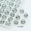 Dongzhou Crystal 8mm Ocho Caras Corte Rosa Milenio Diamante para Uñas Destellante Diamante de Cristal K9 de Alta Calidad Accesorios de Arte para Uñas de Lujo Ligero