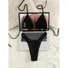 Comércio Exterior 2026 Novo Estilo Amazon Cor Sólida Cadarço Sexy Biquíni Duas Peças Roupa de Banho Feminina Praia Fonte Termal Moda Praia