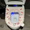 Funda de Asiento de Inodoro Doméstica de Dibujos Animados de EVA, Engrosada, Impermeable, No Lavable, Adecuada para Todas las Estaciones [Exclusivo del Almacén de Venta Flash]