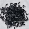 Serie negra, conjunto completo de cuentas de arroz, cuentas de tubo, cuentas de esquina, cuentas sueltas, joyería hecha a mano, accesorios para coser a mano, material para prendas